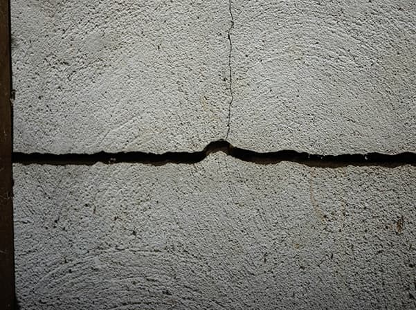 crack in concrete