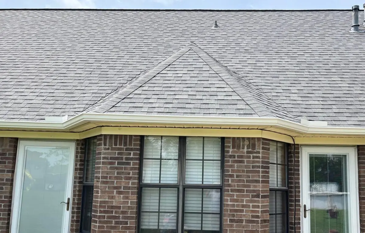 asphalt shingles on a roof