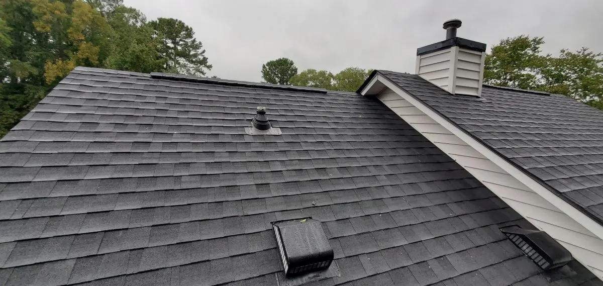house with architectural shingles