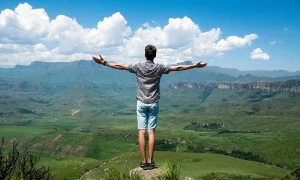 Person free from depression after using ketamine and TMS treatments together