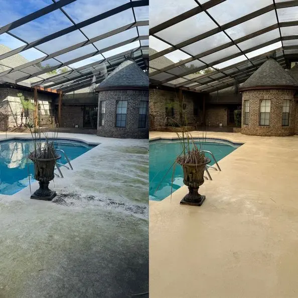 Pressure Washing Holy Hill Before and After