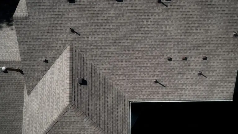 Top of a homeowners of a residence roof shingles, Roseville, MN