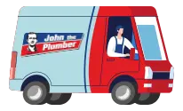 John the Plumber Top service truck